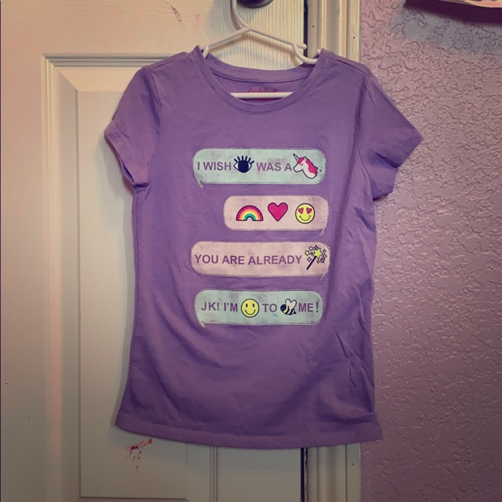 ❤️emojis! 4 Cat and Jack shirts/1 GAP leggings